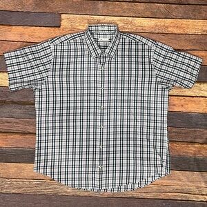 Peter Millar Plaid Short Sleeve Button Down Preppy Golf Mens Shirt